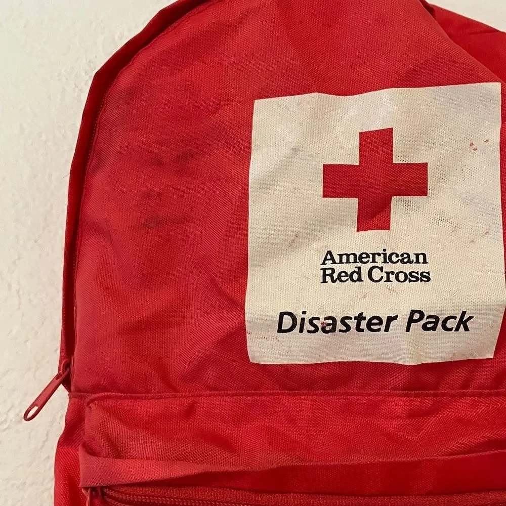 EMPTY American Red Cross Distaster Pack Backpack